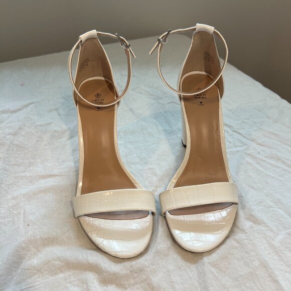 Call it Spring Aldo White Block Heel - Picture 2 of 4